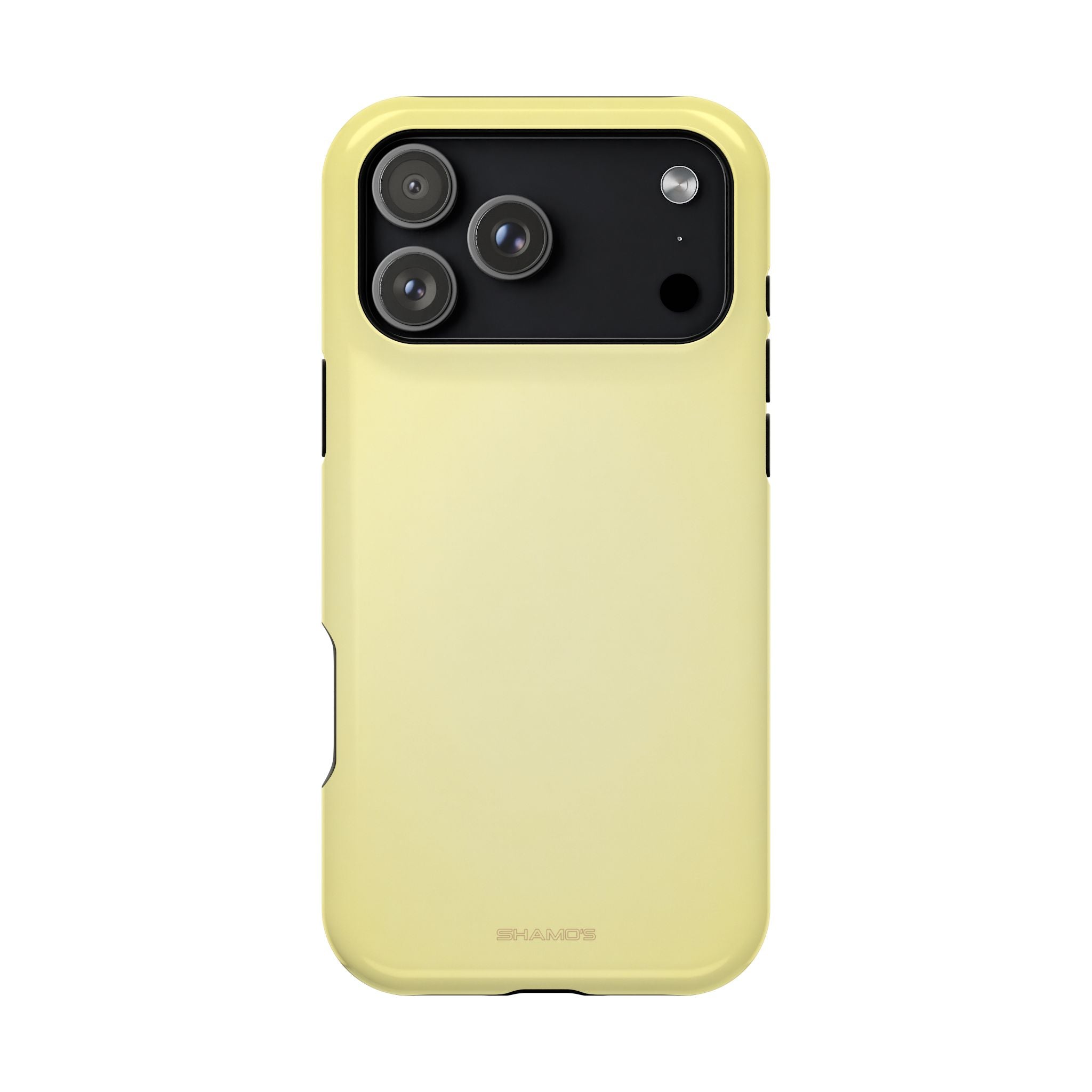Plain pale yellow phone case