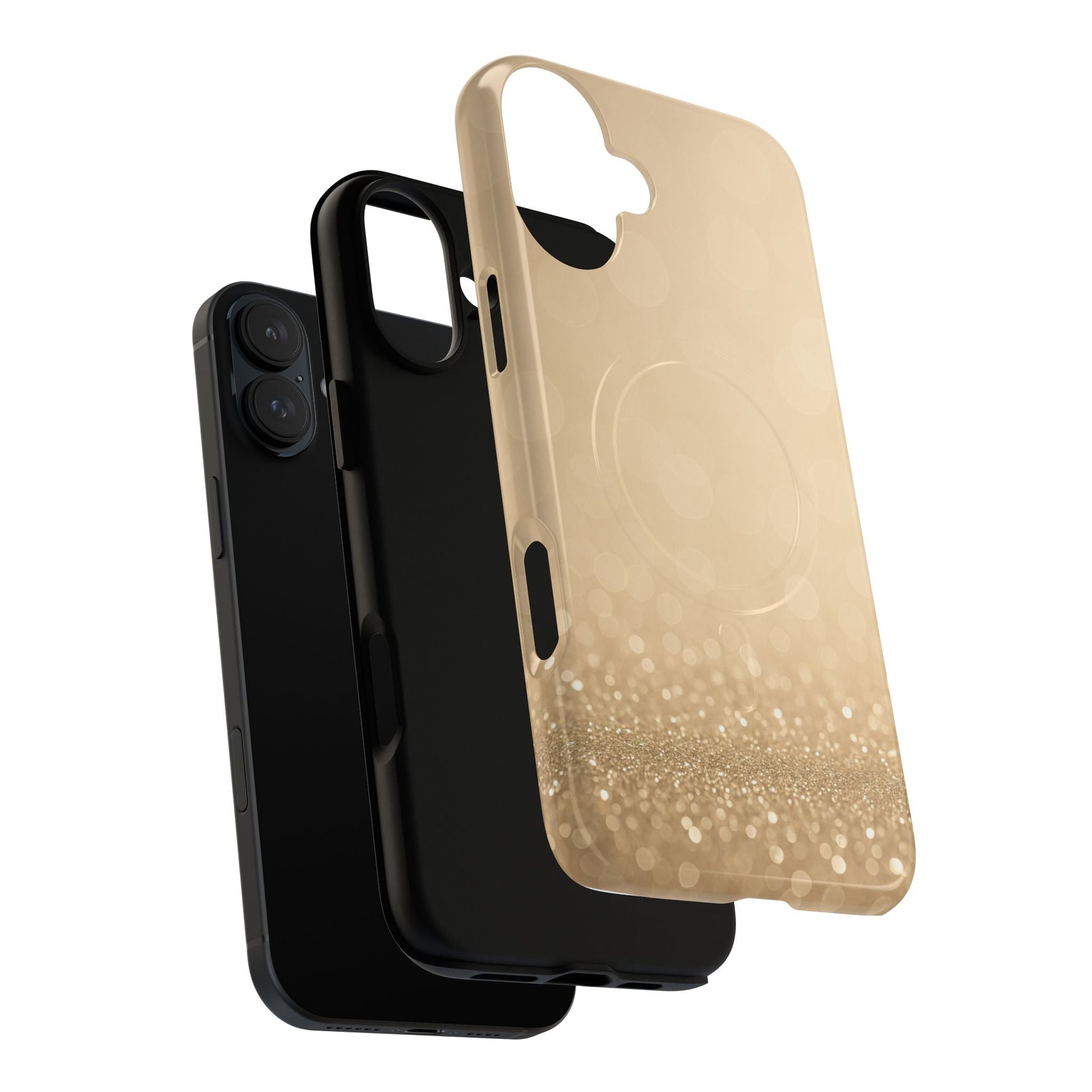 Gold Glitter Holiday iPhone Case — MagSafe-Compatible Design  Shamo's