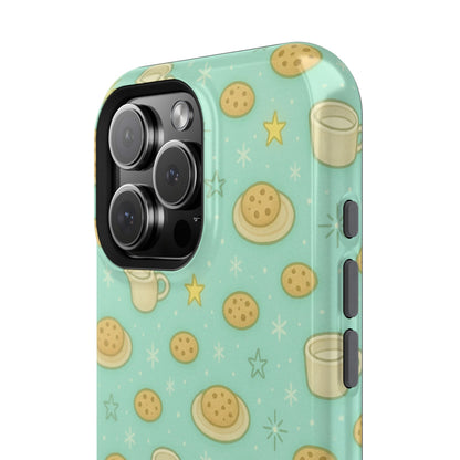 Cookie & Coffee Pattern Tough iPhone Case — Impact-Resistant