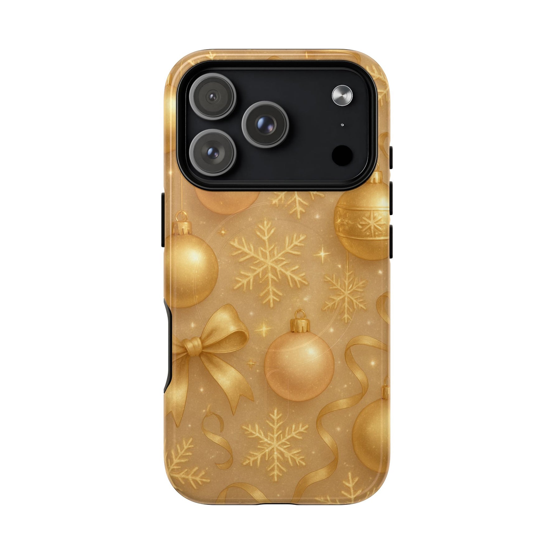 Holiday Gold Ornament iPhone Case | Compatible with MagSafe - Shamo's