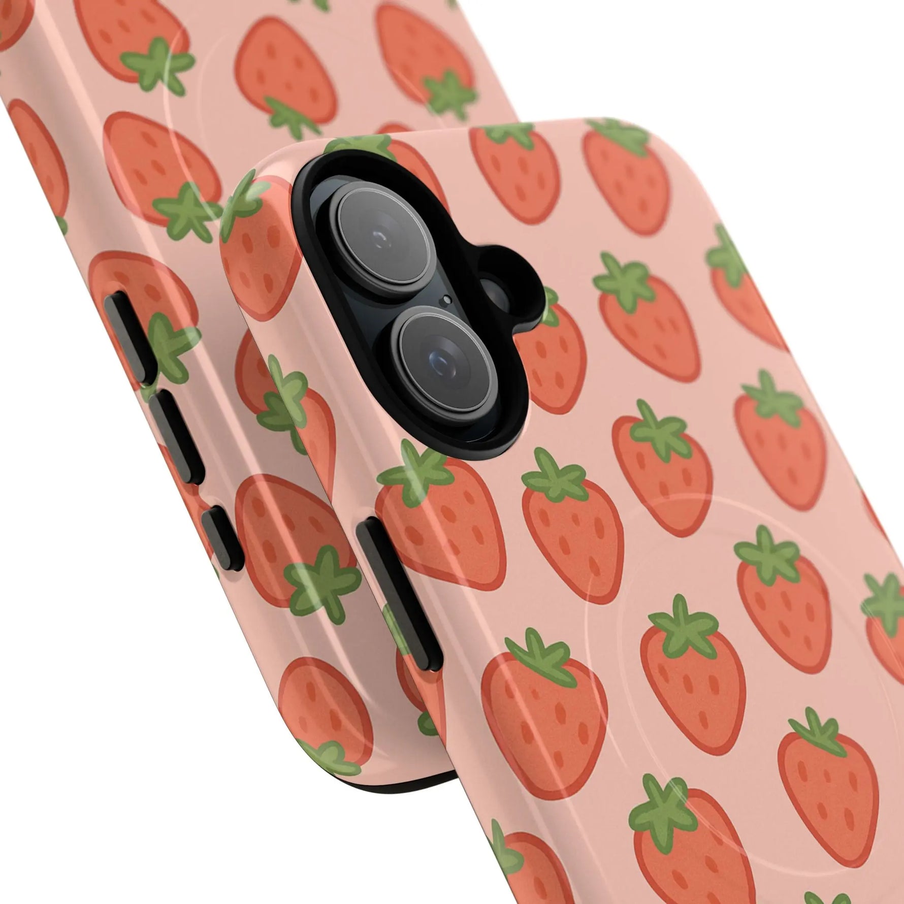 Strawberry Pattern Magnetic Phone Case | Berry Sweet Love - Shamo's