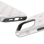 Pink Polka Dot Impact-Resistant Phone Case | MagSafe