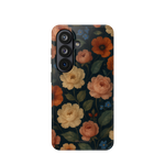 Magnetische iPhone-Hülle mit Vintage-Rosenmuster und MagSafe-Anschluss