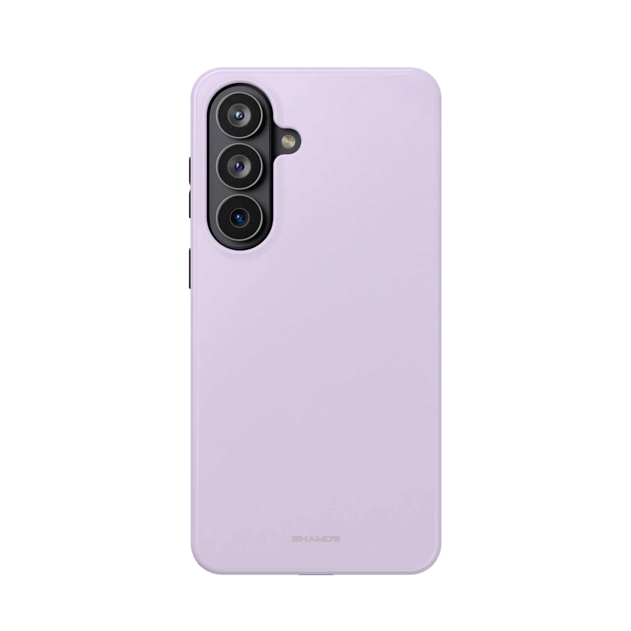Lilac Purple Solid Color Pastel MagSafe Compatible Impact-Resistant iPhone Case - Samsung Galaxy S26 / Glossy - Shamo's