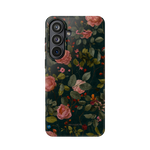 Realistische iPhone-Hülle mit Rosenmuster und MagSafe-Anschluss