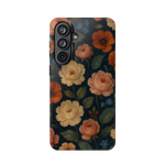 Magnetische iPhone-Hülle mit Vintage-Rosenmuster und MagSafe-Anschluss