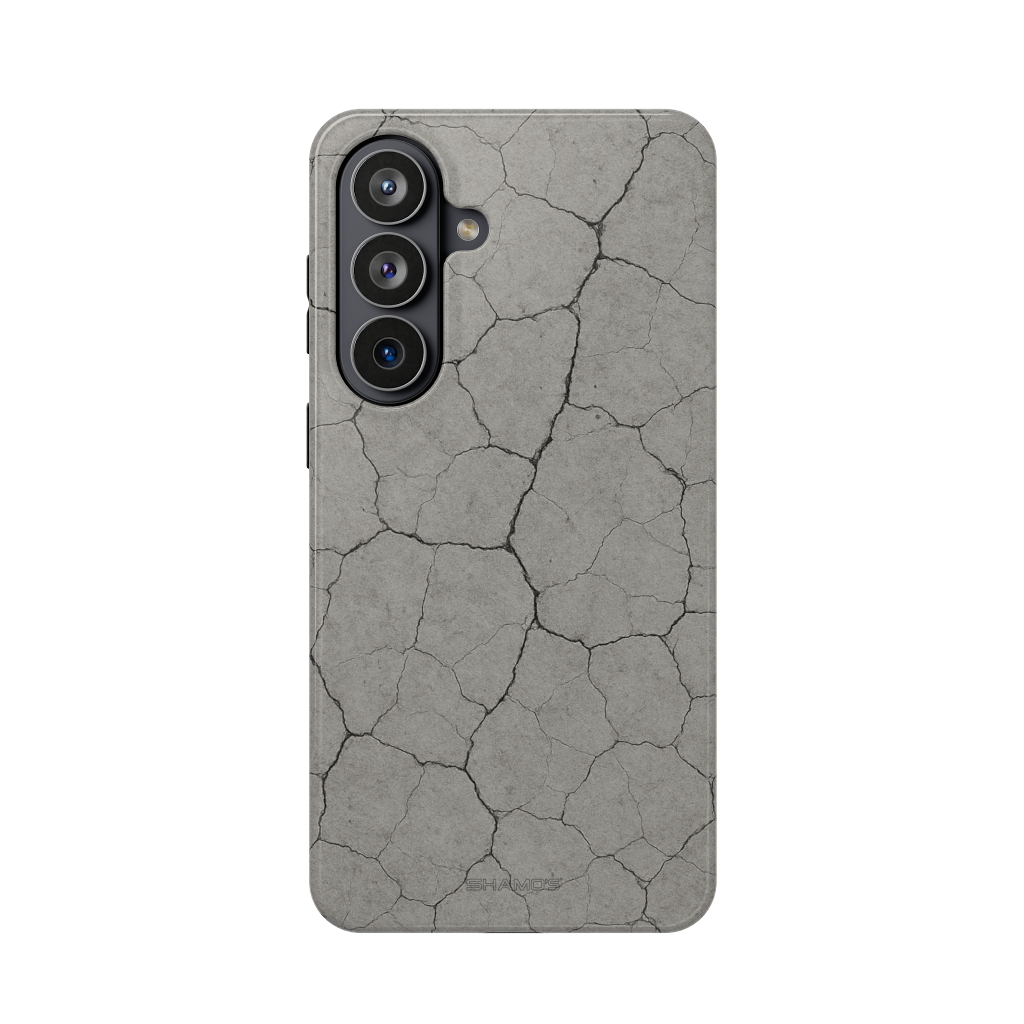 Cracked Concrete Texture iPhone Case with MagSafe compatibility - Samsung Galaxy S26 / Glossy - Shamo's