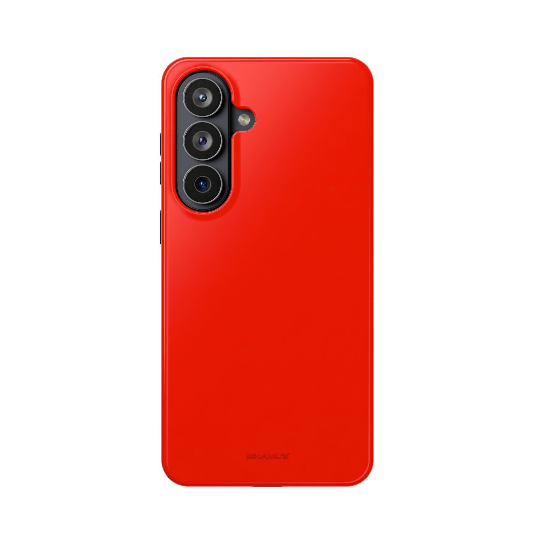 Electric Red Solid Color MagSafe Compatible Impact-Resistant iPhone Case | Slim Protective Cover