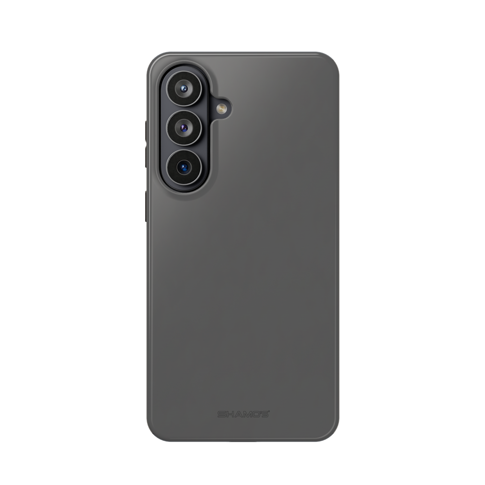 Charcoal Ink Black Solid Color Impact-Resistant iPhone Case | Slim Shockproof Magsafe-Compatible - Samsung Galaxy S26 / Glossy - Shamo's