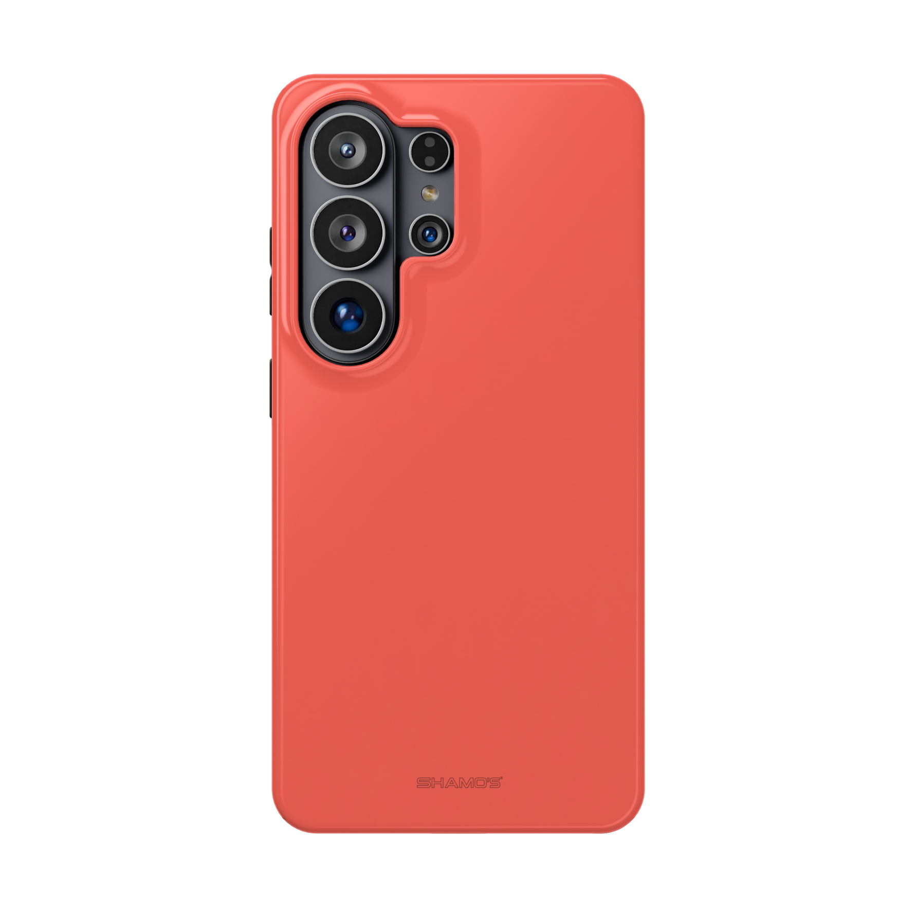 Coral Flame (Red) Solid Color MagSafe Compatible Impact-Resistant iPhone Case | Slim Magnetic Protective Cover - Samsung Galaxy S26 Ultra / Glossy - Shamo's