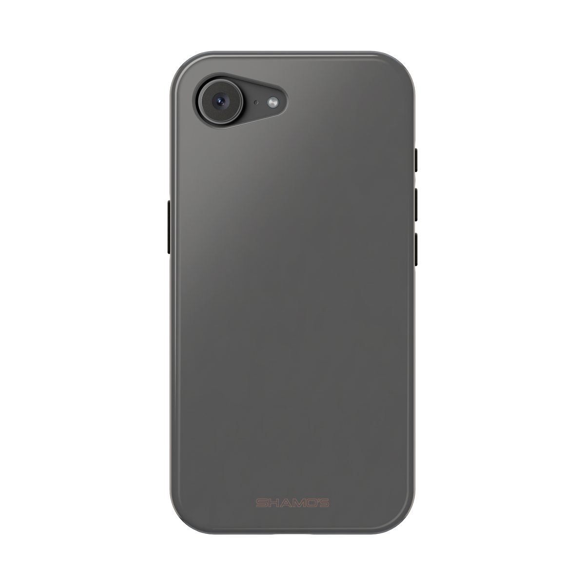 Charcoal Ink Black Solid Color Impact-Resistant iPhone Case | Slim Shockproof Magsafe-Compatible