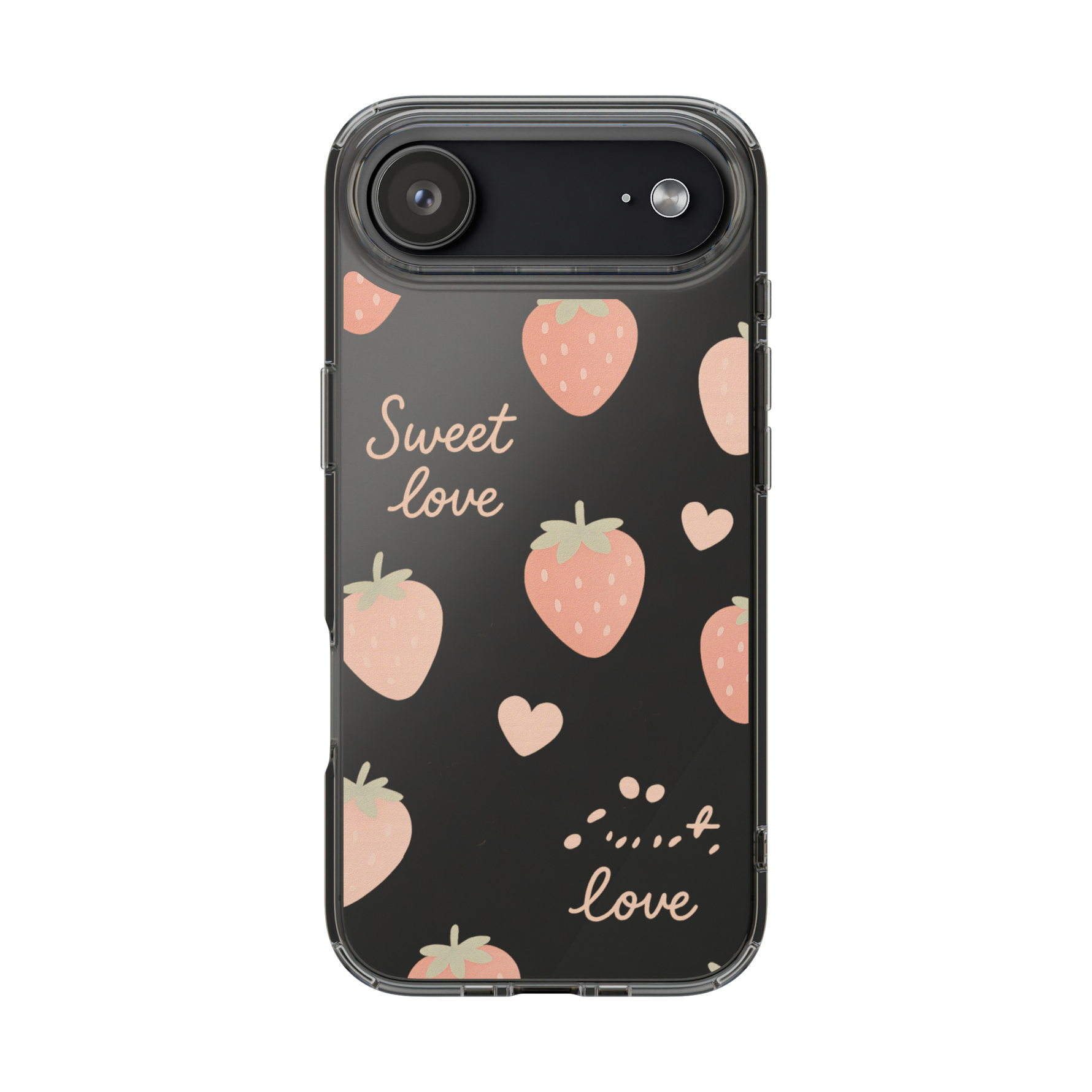 Sweet Love Strawberry Clear Phone Case | MagSafe - iPhone 17 Pro / Without gift packaging - Shamo's