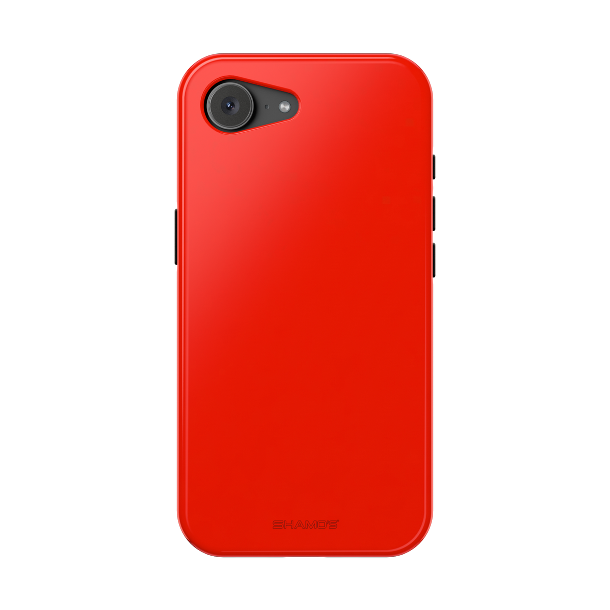Electric Red Solid Color MagSafe Compatible Impact-Resistant iPhone Case | Slim Protective Cover