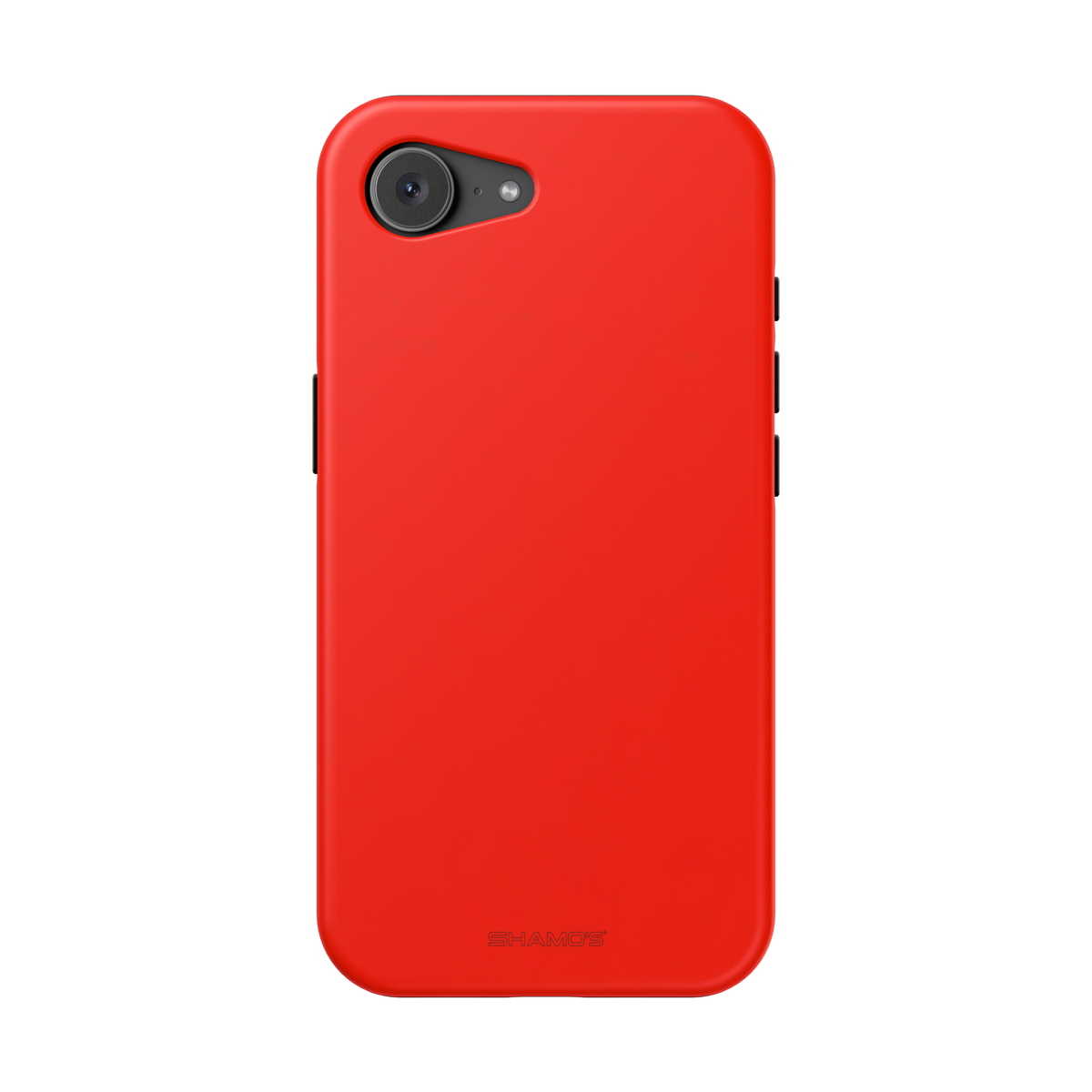 Electric Red Solid Color MagSafe Compatible Impact-Resistant iPhone Case | Slim Protective Cover