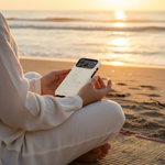 Beach sunrise lifestyle shot