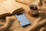 Blue chain phone case cozy home