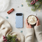 Blue chain phone case holiday