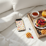 Breakfast in bed flatlay