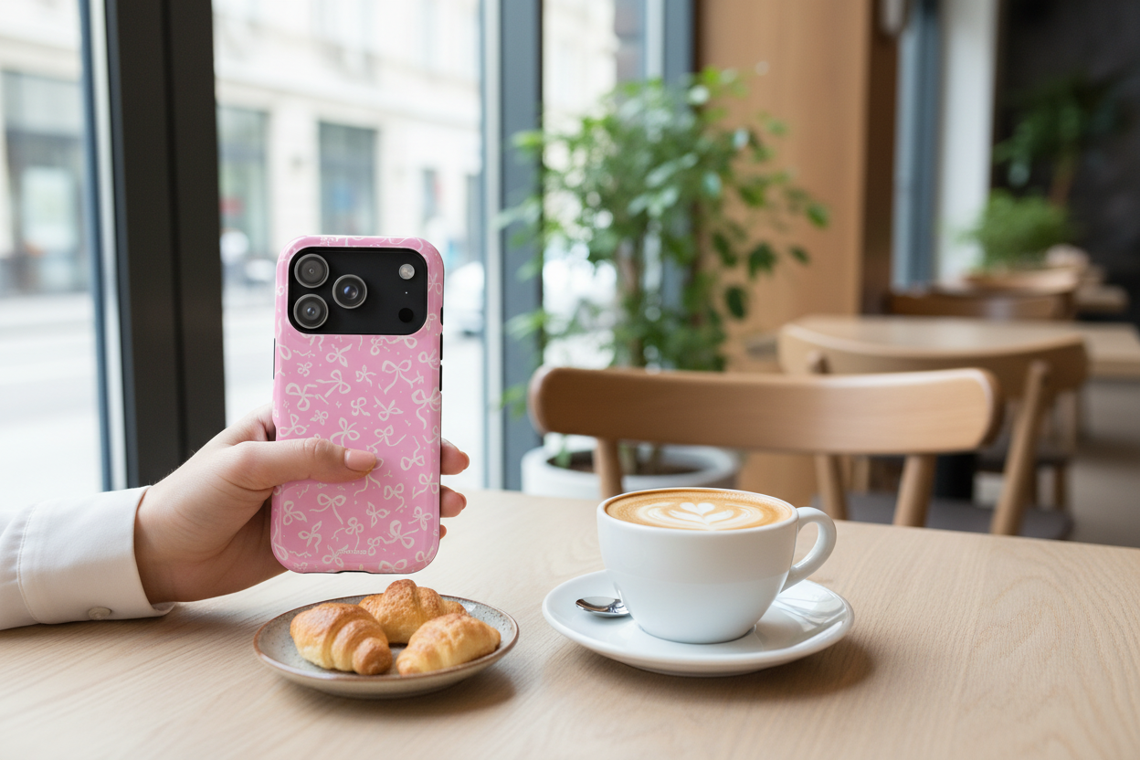 Cafe with cappuccino