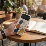 "Connected Lines" Minimalist iPhone Case — MagSafe, Magnetic Impact-Resistant - iPhone 17 / Glossy - Shamo's