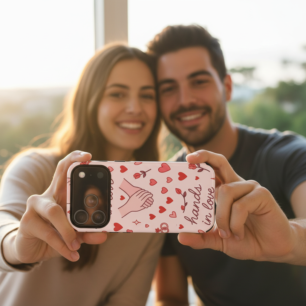 Couple selfie moment