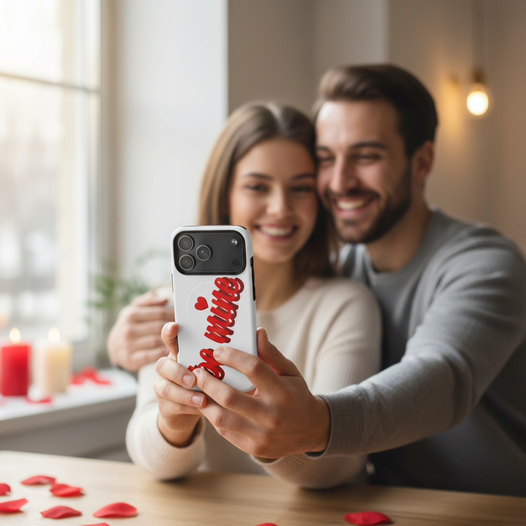 Couple selfie Valentine's