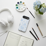 Creative desk with phone case