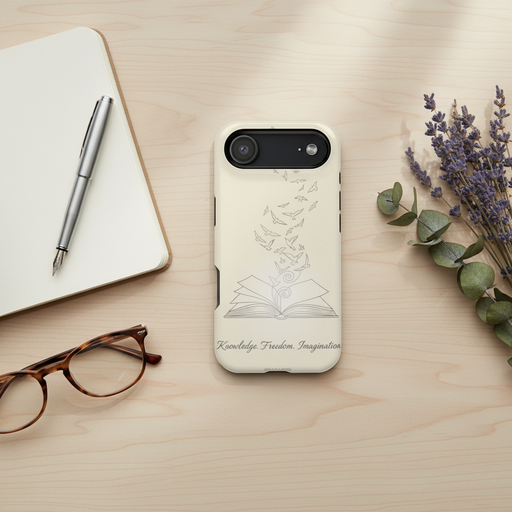 Desk flatlay lifestyle shot