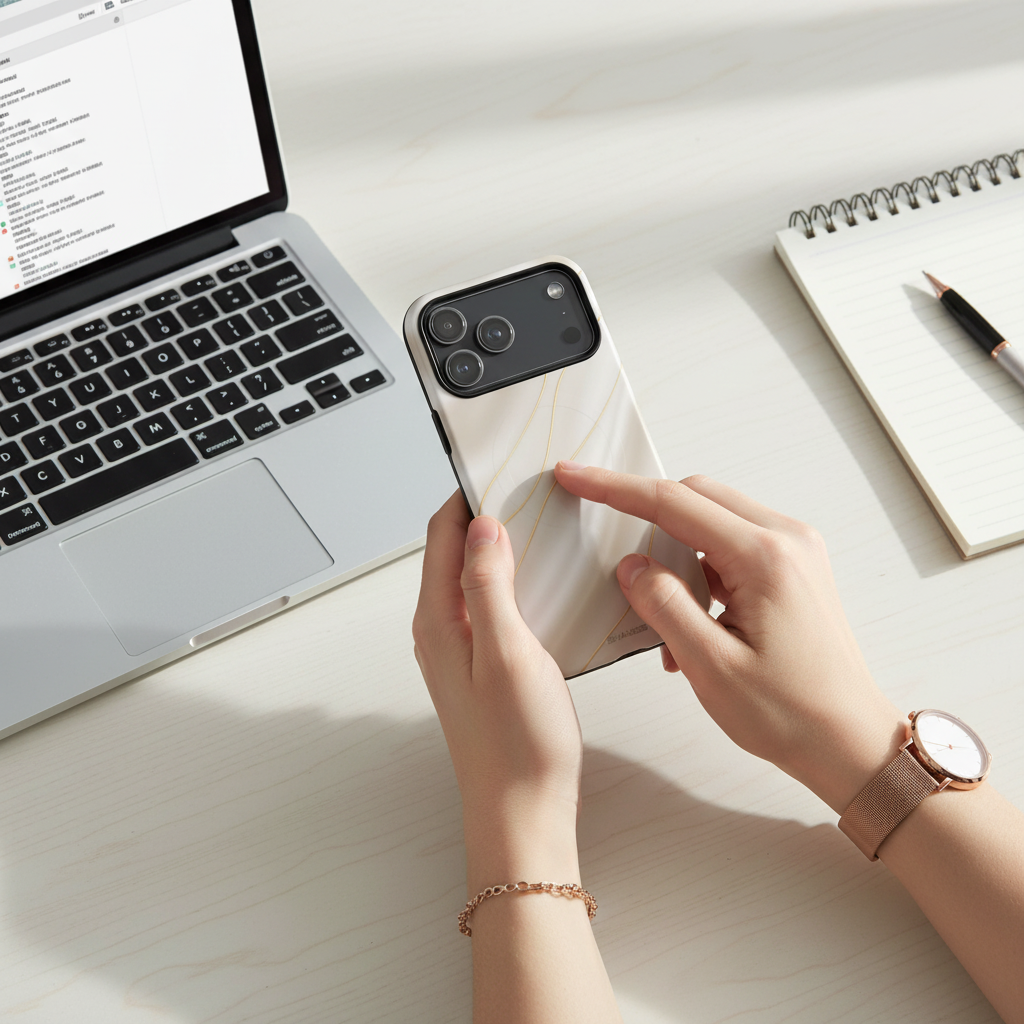 Desk workspace soft light
