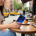 Blue Gold Marble Phone Case