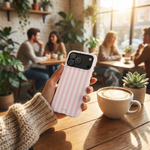 Pink Stripe Impact-Resistant Phone Case | MagSafe