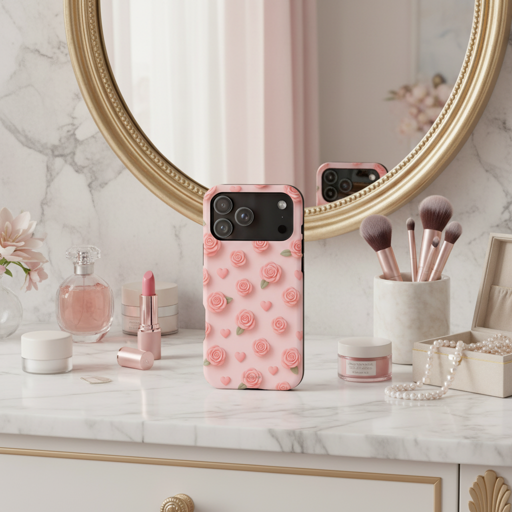 Dressing table beauty scene