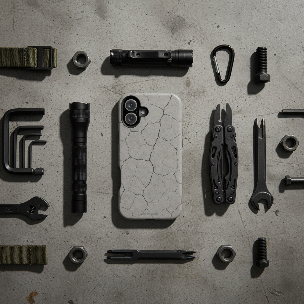 EDC tactical flatlay