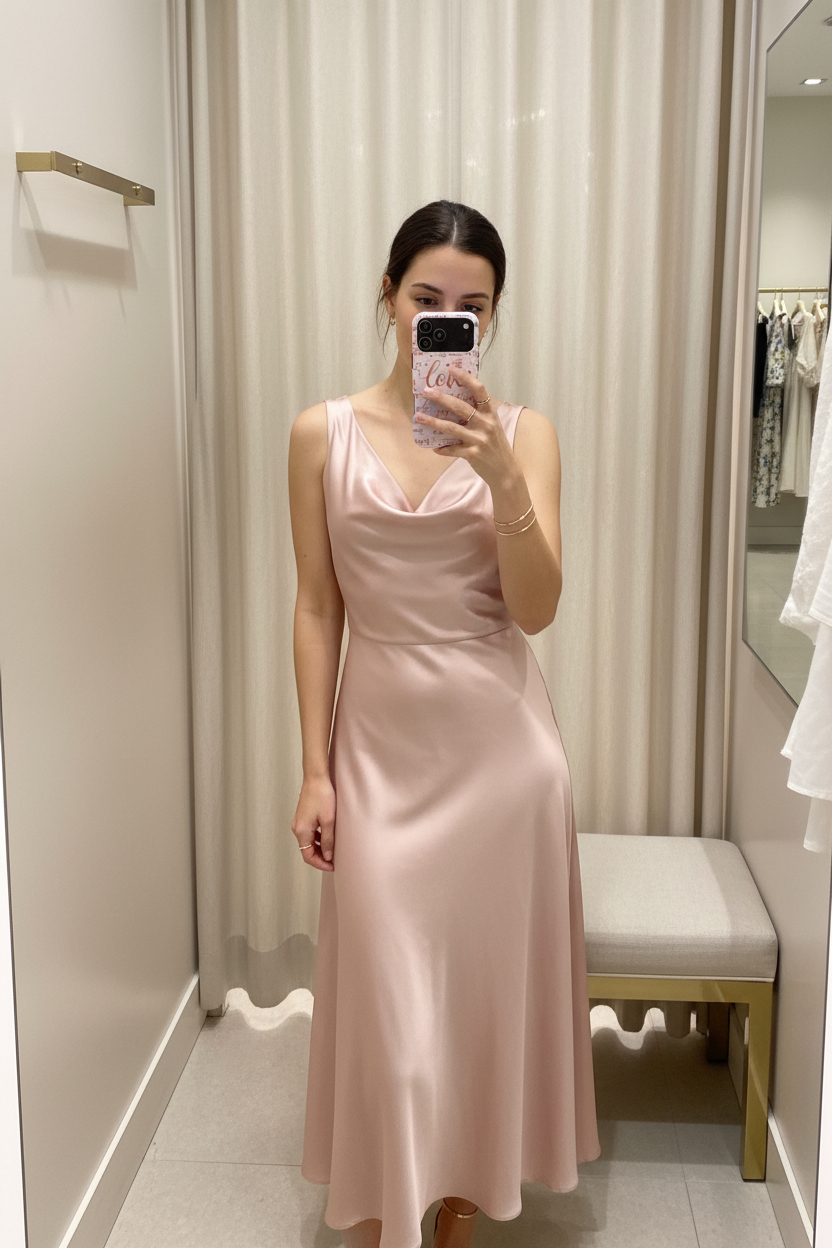 Fitting room mirror selfie