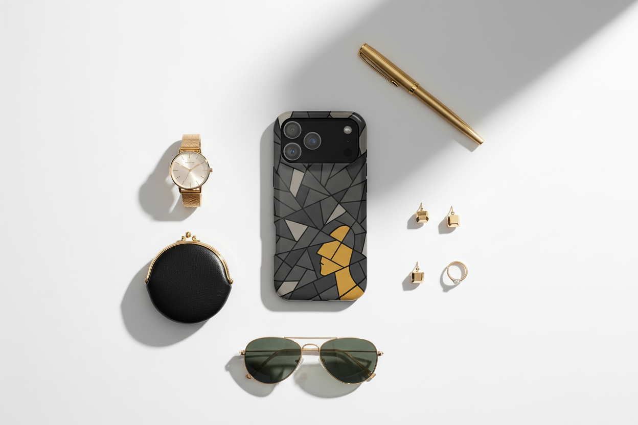 Flat lay composition