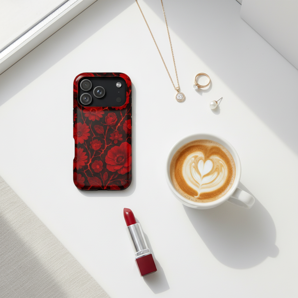 Flat lay with accessories