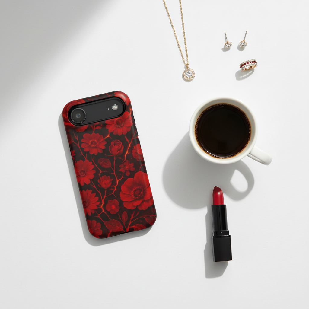 Flat lay with accessories