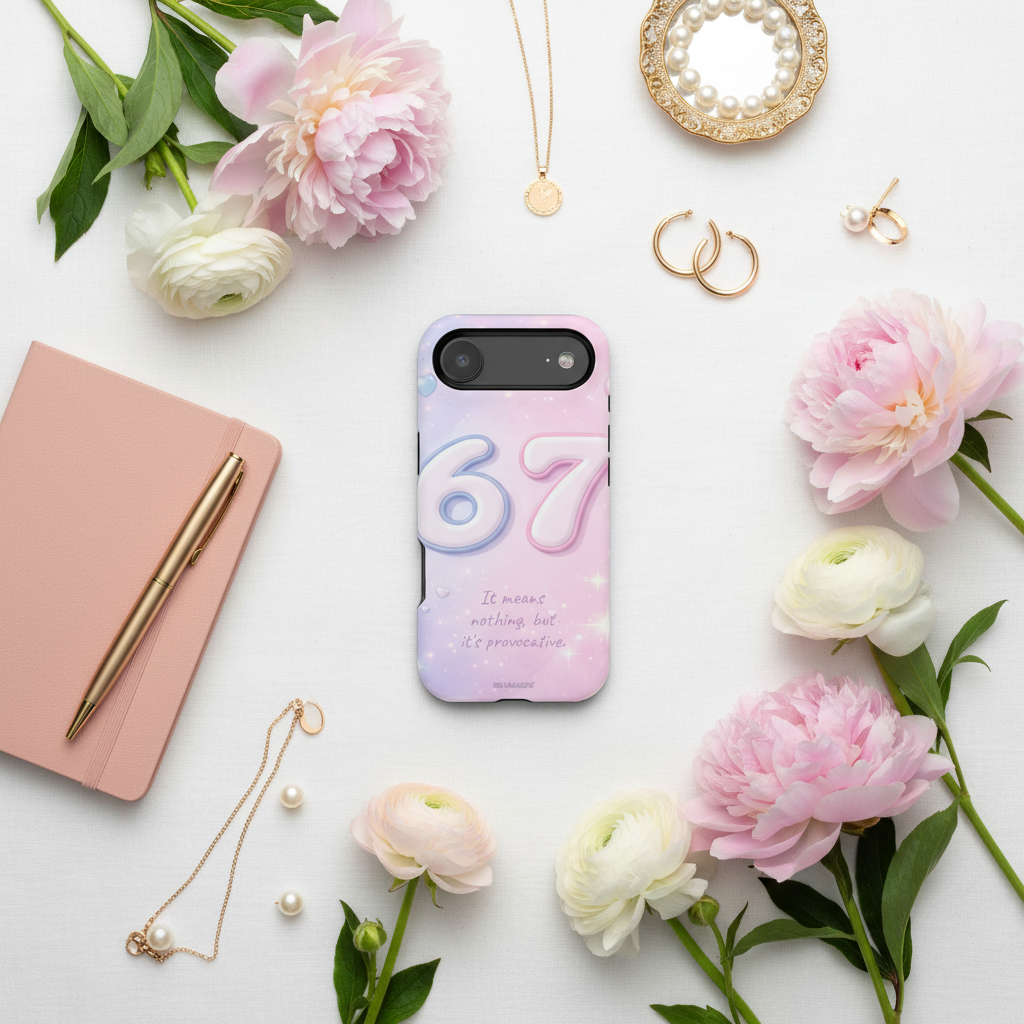 Flatlay with flowers