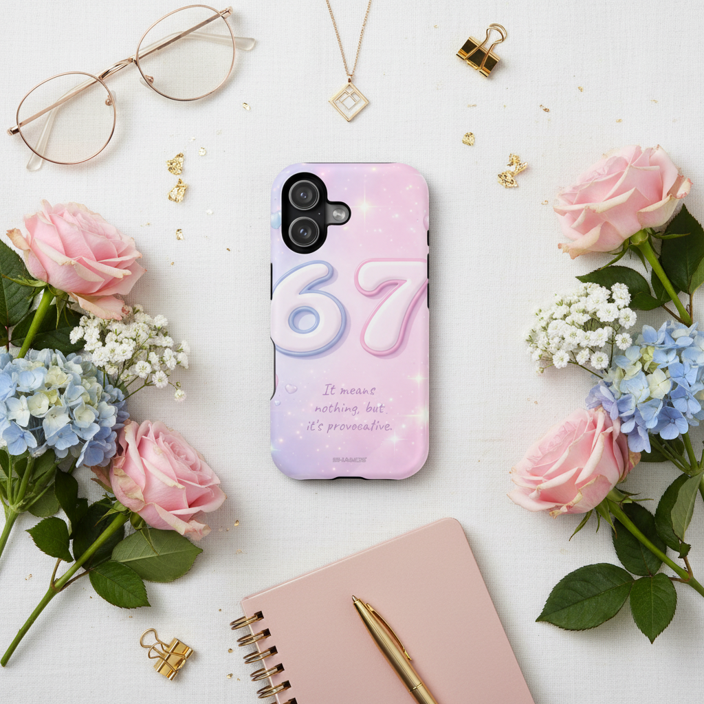 Flatlay with flowers