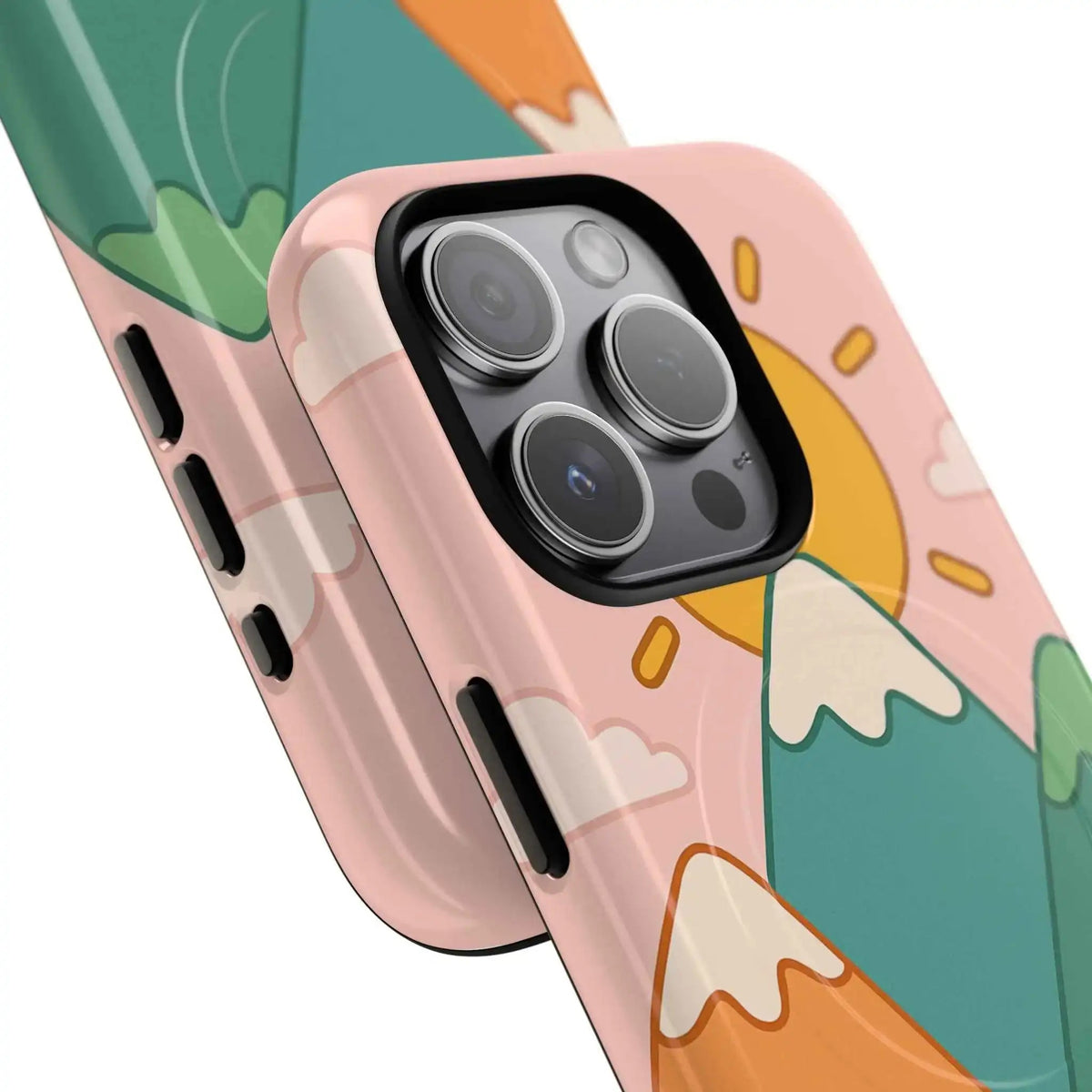 Mountain sunrise MagSafe case overlapping camera detail #iphone-15-pro-max