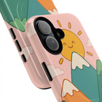 Mountain sunrise MagSafe case overlapping camera detail #iphone-16-plus
