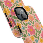 Floral Tough Magnetic MagSafe Phone Case - Stylish Protection for Everyday Use - iPhone 14 - close view #iphone-14