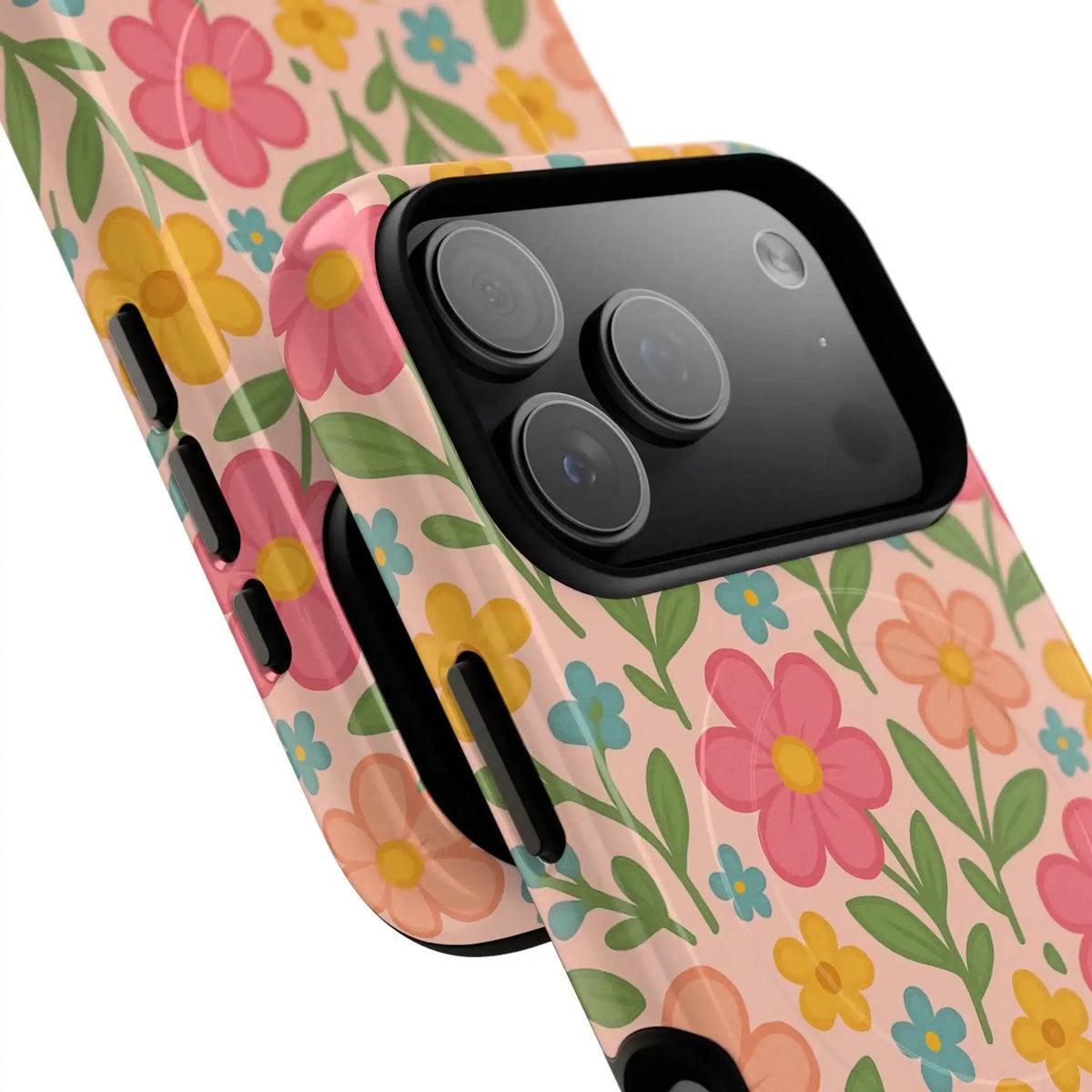 Floral Tough Magnetic MagSafe Phone Case - Stylish Protection for Everyday Use - iPhone 18 Pro - close view #iphone-18-pro