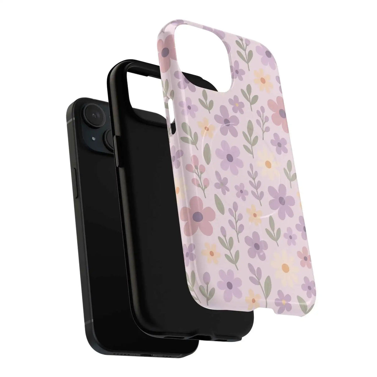 Floral Pattern | Compatible with MagSafe iPhone Case - iPhone 14 - exploded view #iphone-14