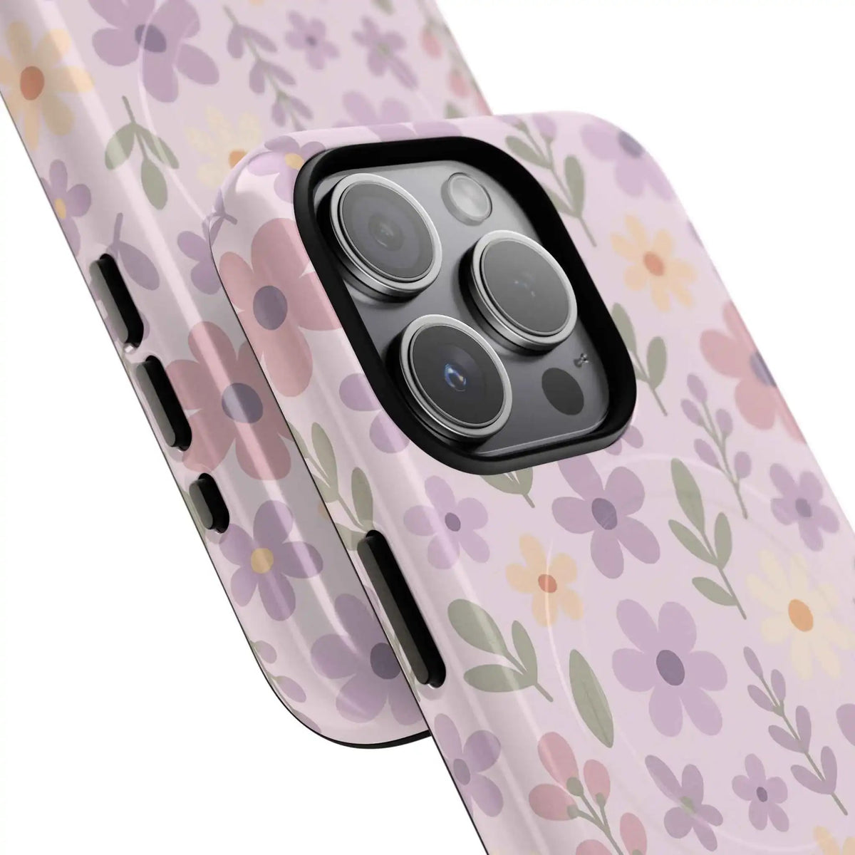 Floral Pattern | Compatible with MagSafe iPhone Case - iPhone 15 Pro Max - close view #iphone-15-pro-max
