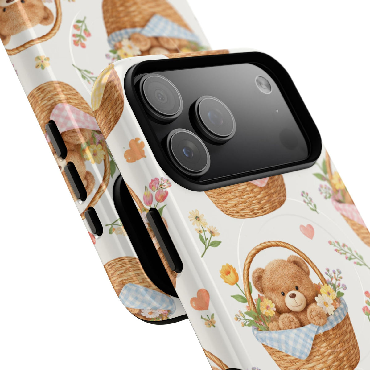 Close-up of overlapping teddy berry basket cases #iphone-18-pro