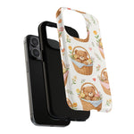 Exploded teddy berry basket case with phone, black liner and printed shell #iphone-15-pro