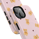 Teddy Bear in Love MagSafe Phone Case - iPhone 15 Plus - close view #iphone-15-plus