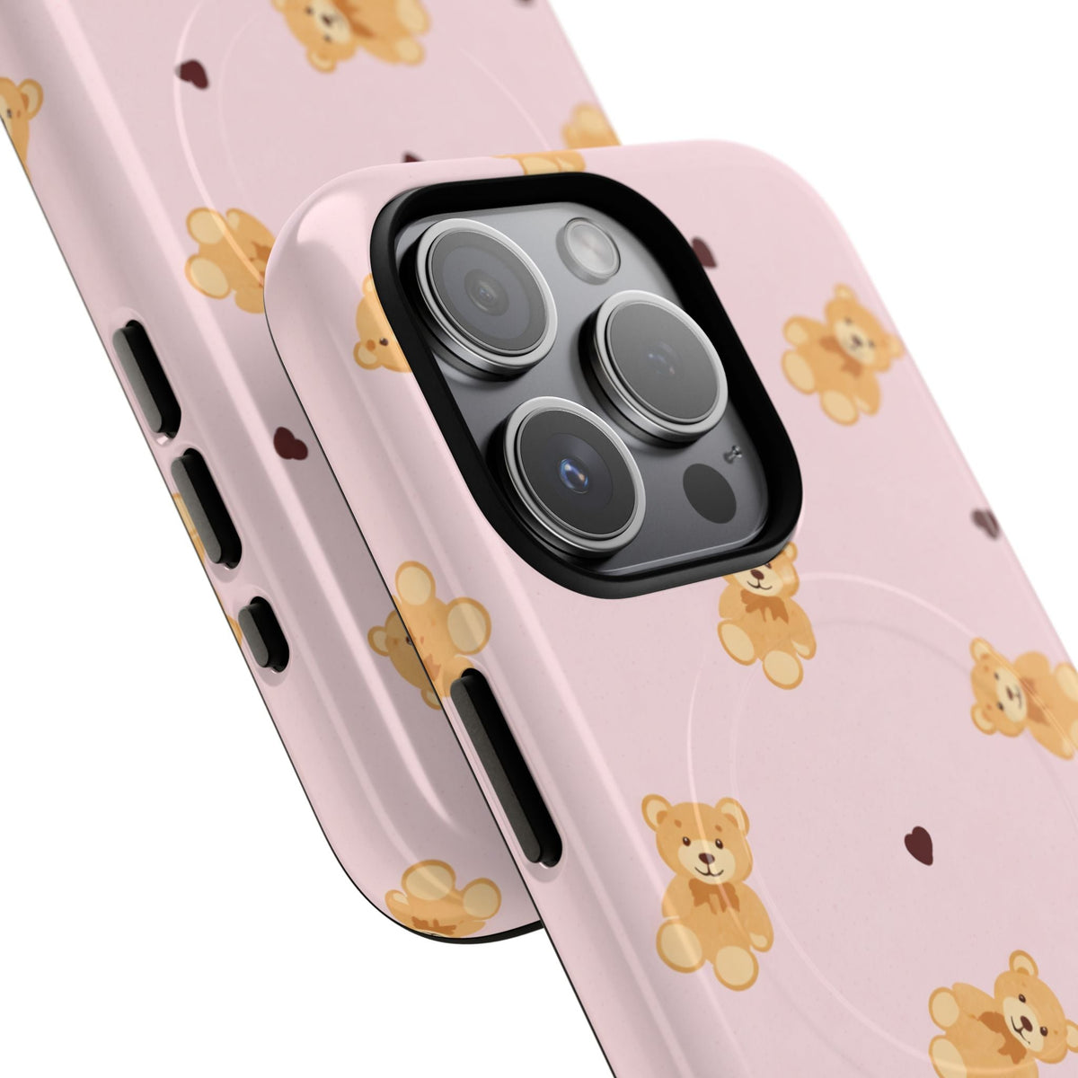 Teddy Bear in Love MagSafe Phone Case - iPhone 15 Pro - close view #iphone-15-pro