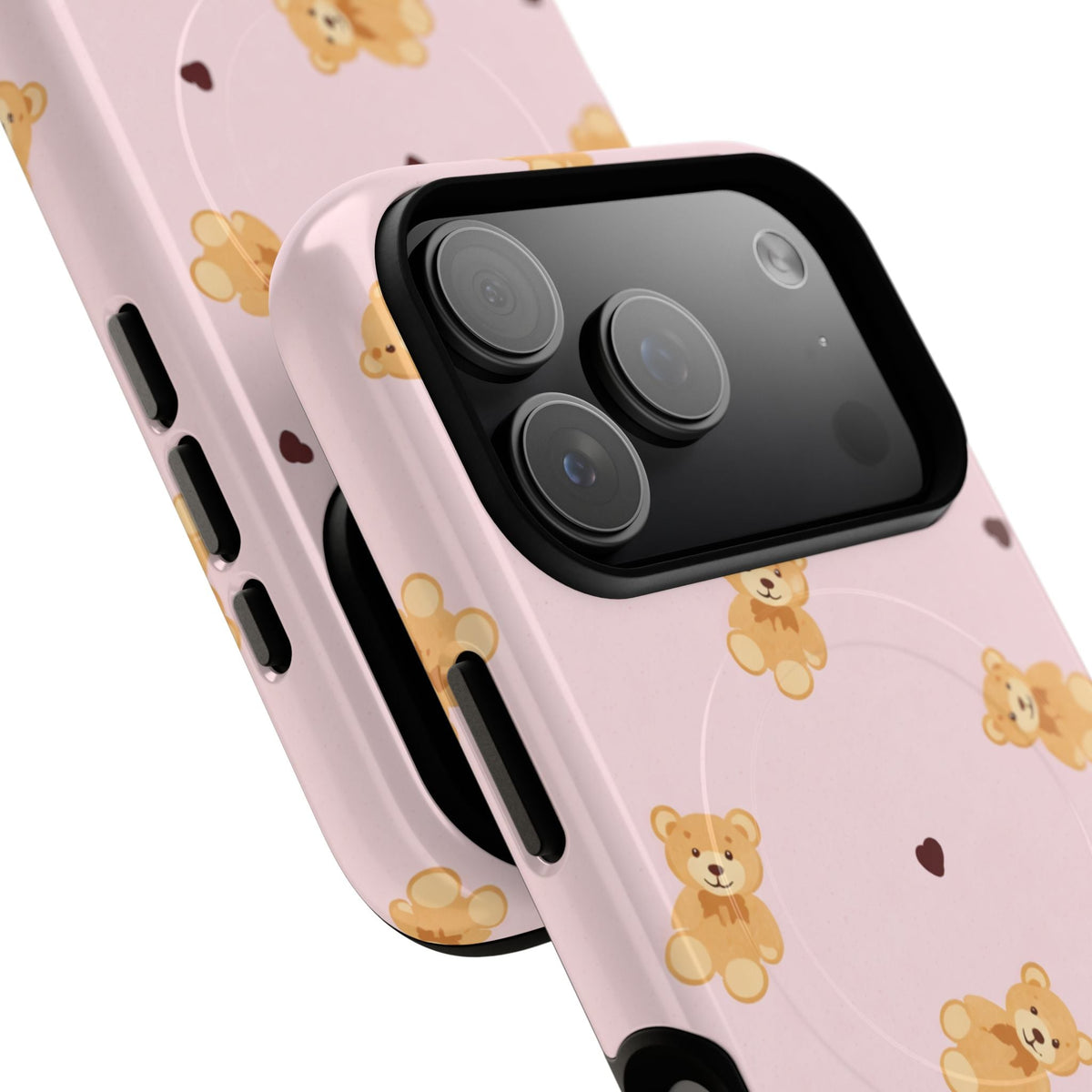 Teddy Bear in Love MagSafe Phone Case - iPhone 17 Pro Max - close view #iphone-17-pro-max